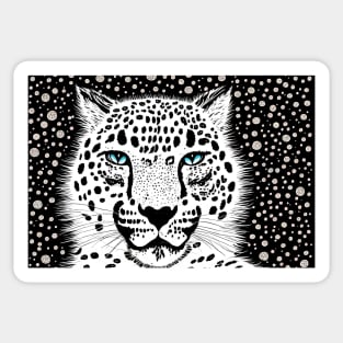 Snow Leopard Sticker